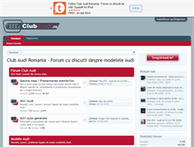 Tablet Screenshot of clubaudi.ro